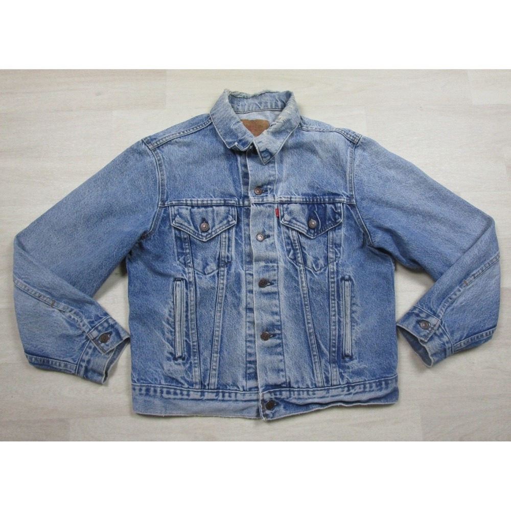 Vintage 80s Levis 70506 0216 Type 3 Denim Jacket TAB ERROR Big E/Small E USA '88